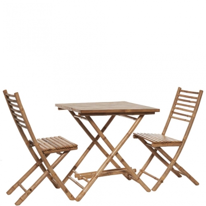 SAFARI Bambusový set 1 stůl + 2 židle-2