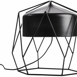 Hexagon stolní lampa matná černá.jpeg
