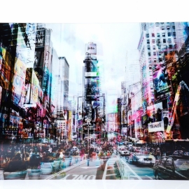 Skleněný obraz Times Square Move