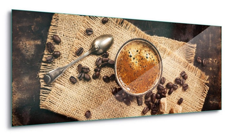 Posters Skleněný Obraz Hot Coffee