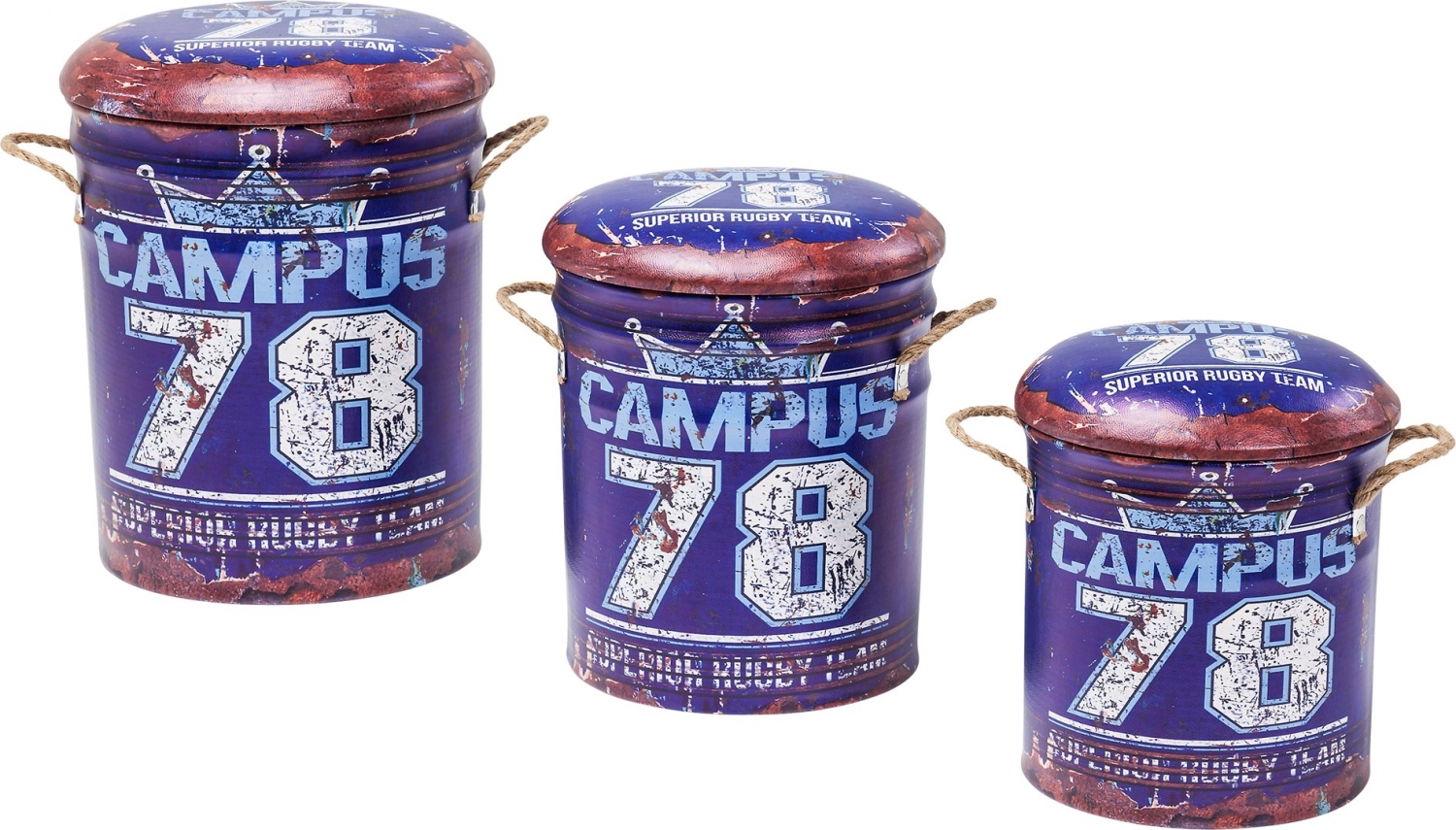 Stolička Storage Campus - set 3 ks