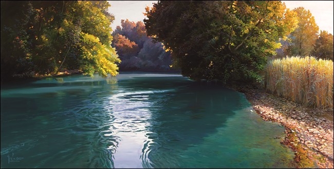 Posters Reprodukce A. Galasso - Fiume Stella, (100 x 50 cm)