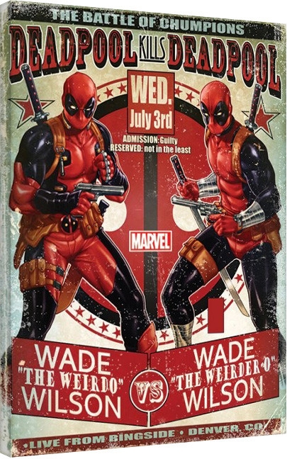 Posters Obraz na plátně Deadpool - Wade vs Wade, (60 x 80 cm)