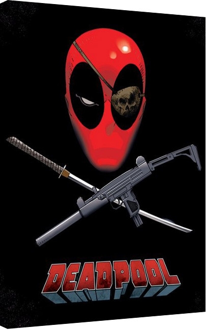 Posters Obraz na plátně Deadpool - Eye Patch, (60 x 80 cm)