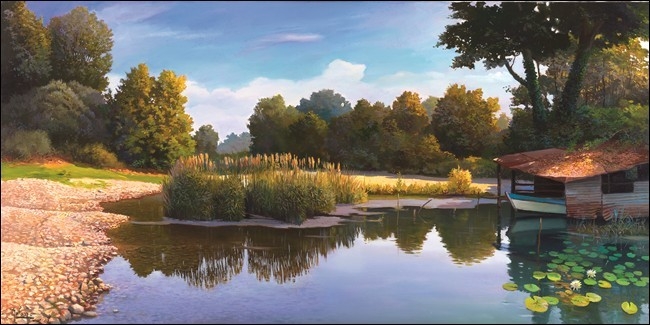 Posters Reprodukce A. Galasso - Riflessi, (100 x 50 cm)