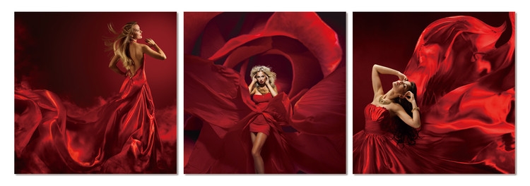 Posters Obraz na zeď - Rudý tanec, (180 x 60 cm)