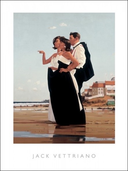 Posters Obraz, Reprodukce - The Missing Man II, 1998, Jack Vettriano, (50 x 40 cm)