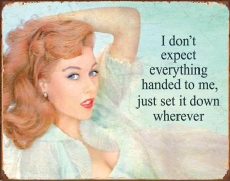 Posters Plechová cedule Everything Handed to Me, (40 x 31,5 cm)