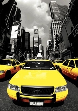 Posters 3D Plakát, 3D Obraz New York - yellow cabs