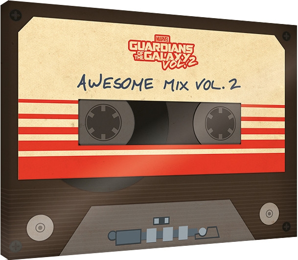 Posters Obraz na plátně Strážci Galaxie Vol. 2 - Awesome Mix Vol. 2, (80 x 60 cm)