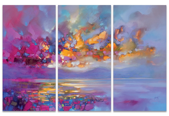 Posters Obraz na plátně Scott Naismith - Magenta Refraction, (100 x 150 cm)