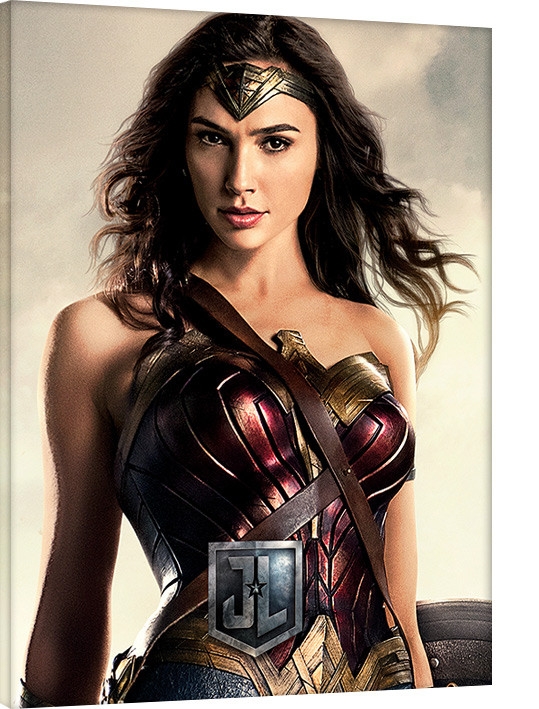 Posters Obraz na plátně Liga spravedlivých - Wonder Woman, (60 x 80 cm)