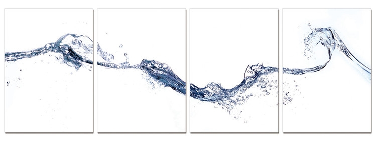 Posters Obraz na zeď - Abstrakce vody, (140 x 50 cm)