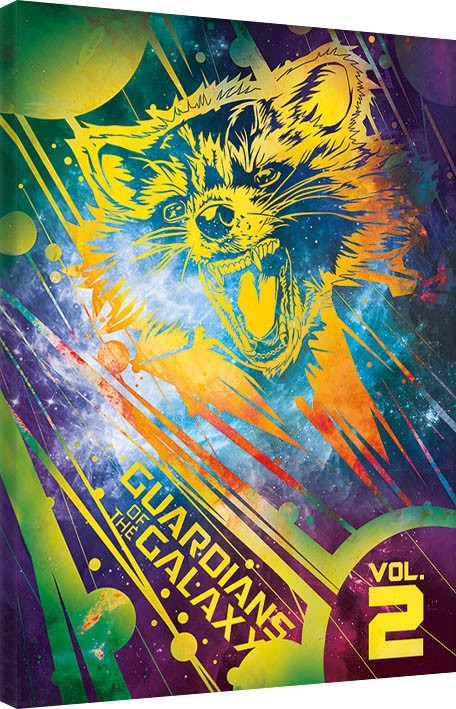 Posters Obraz na plátně Strážci Galaxie Vol. 2 - Rocket, (60 x 80 cm)