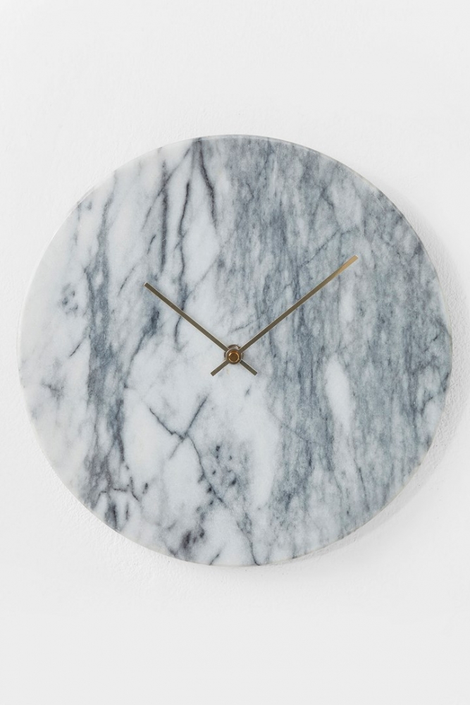 Nástěnné hodiny Desire Marble Weiß