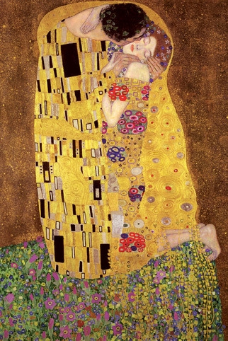 Posters Plakát, Obraz - Gustav Klimt - polibek, (61 x 91,5 cm)