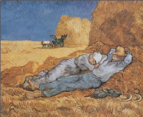Posters Obraz, Reprodukce - Polední odpočinek, 1890, Vincent van Gogh, (30 x 24 cm)