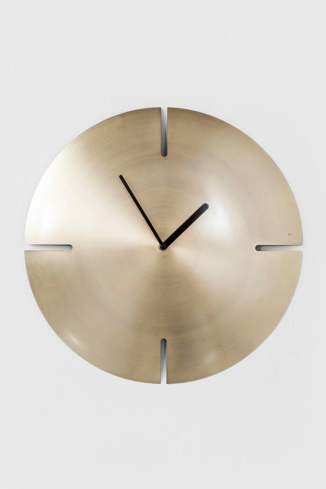 Nástěnné hodiny Cut Brass