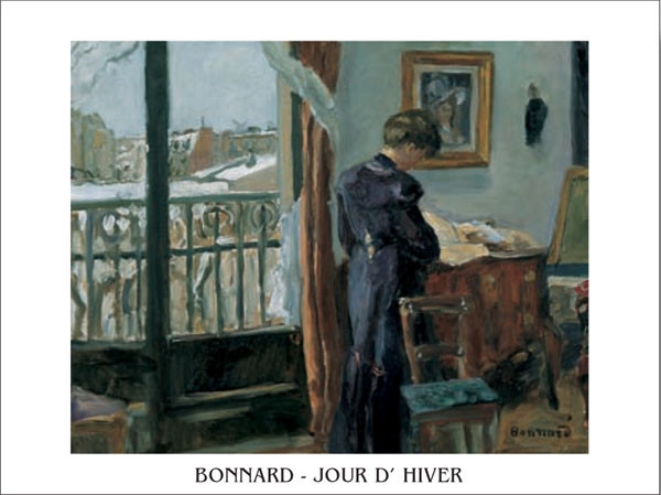 Posters Obraz, Reprodukce - Jour d'hiver, 1905, Pierre Bonnard, (30 x 24 cm)