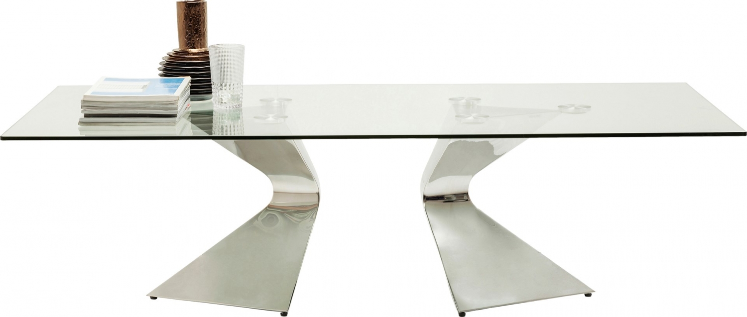 Konferenční stolek Gloria Chrome 140x82cm