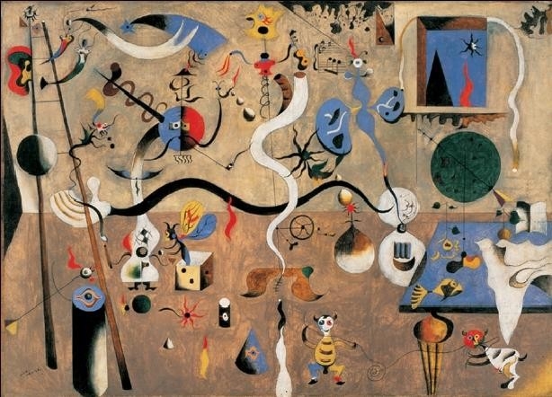 Posters Reprodukce Joan Miró - Harlekýn a karneval, 1924-25 , (80 x 60 cm)