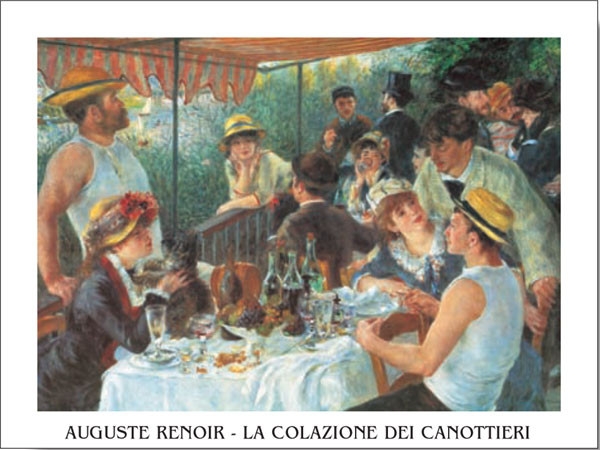 Posters Obraz, Reprodukce - Snídaně veslařů, 1880-81, Pierre-Auguste Renoir, (70 x 50 cm)