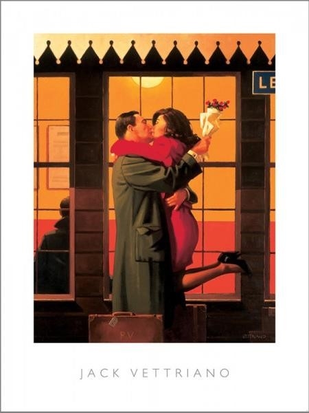 Posters Obraz, Reprodukce - Back Where You Belong, 1996, Jack Vettriano, (60 x 80 cm)