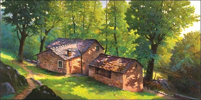Posters Obraz, Reprodukce - Baite in Valvarrone, A. Galasso, (100 x 50 cm)