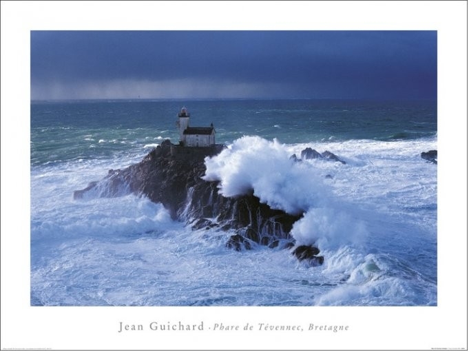 Posters Obraz, Reprodukce - Jean Guichard - Phare De Tevennec, Bretagne, (80 x 60 cm)
