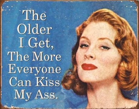 Posters Plechová cedule EPHEMERA - Older I Get, (40 x 31,5 cm)