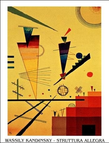 Posters Reprodukce Kandinsky - Veselá Struktura , (50 x 70 cm)