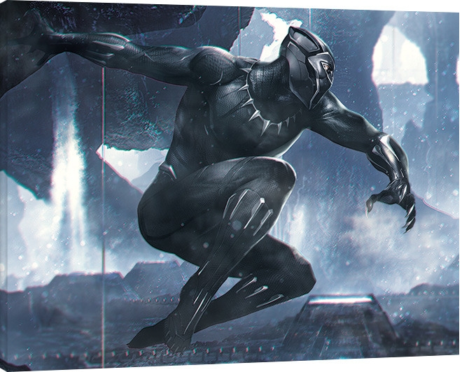 Posters Obraz na plátně Black Panther - To Action, (80 x 60 cm)