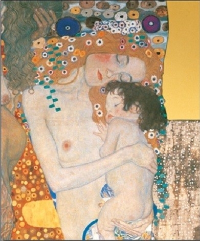 Posters Obraz, Reprodukce - Tři věky ženy, 1905 (část), Gustav Klimt, (60 x 80 cm)