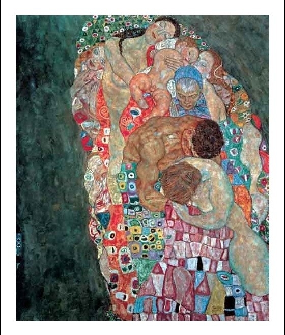 Posters Obraz, Reprodukce - Smrt a život (část), Gustav Klimt, (50 x 100 cm)