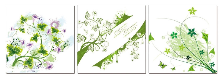 Posters Obraz Moderní design - zelené rostliny