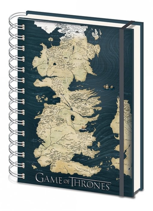 Posters Hra o Trůny (Game of Thrones) - Map A5 Zápisník