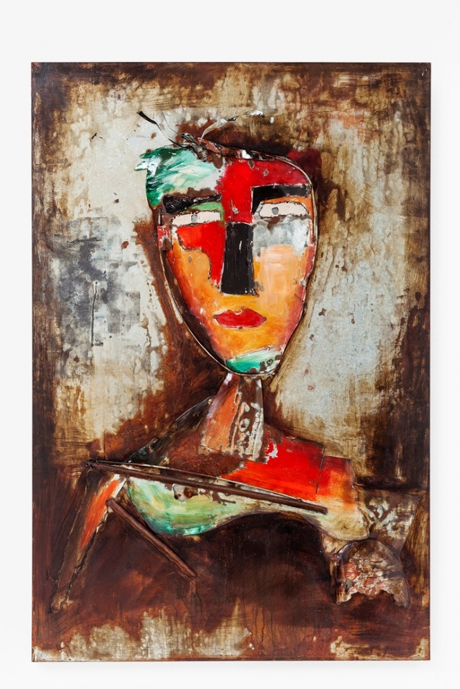 Picture Iron Artist Face 120x80cm