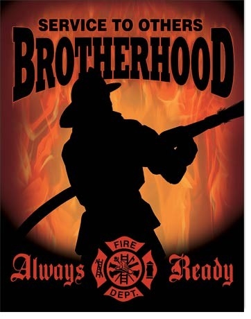 Posters Plechová cedule Firemen - Brotherhood, (30 x 42 cm)