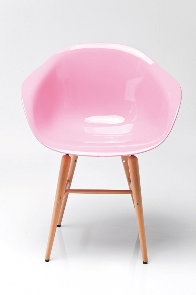 Židle s opěrkou ruky Forum Wood Pink