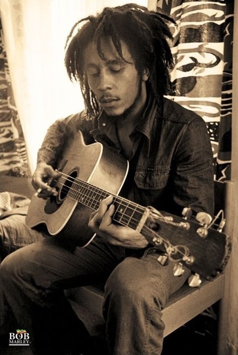 Posters Plakát, Obraz - Bob Marley - sepia, (61 x 91,5 cm)