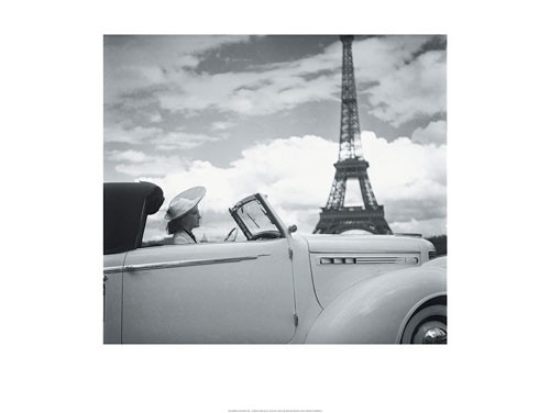 Posters Reprodukce Femme au Volant Paris , (80 x 60 cm)