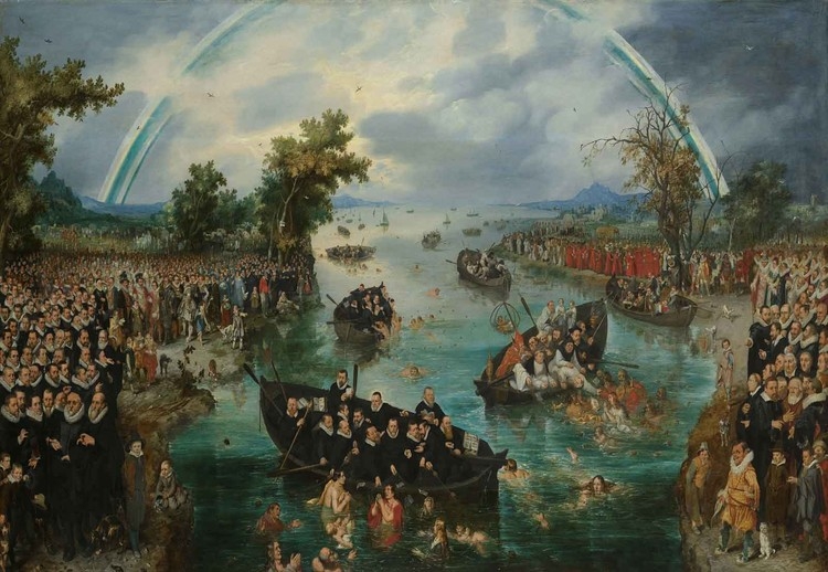 Posters Skleněný Obraz Fishing For Souls, Van De Venne