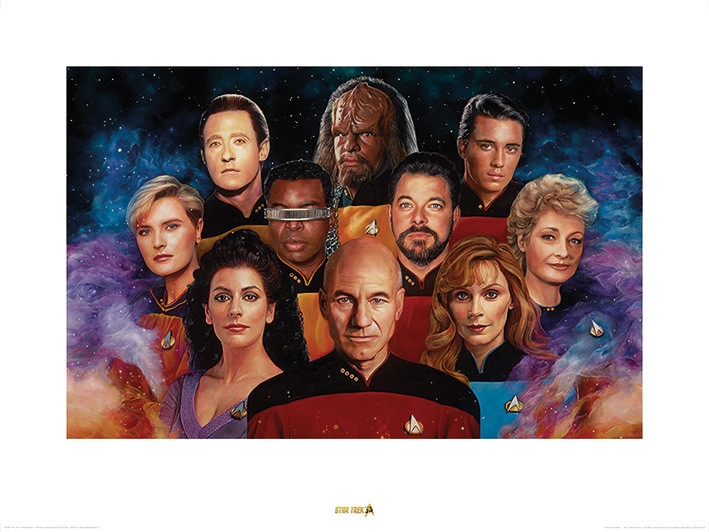 Posters Obraz, Reprodukce - Star Trek - The Next Generation - 50th Anniversary, (80 x 60 cm)