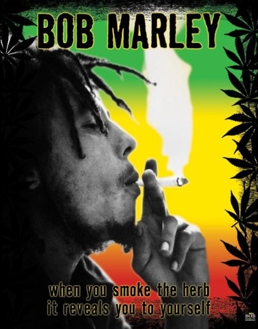 Posters Plakát, Obraz - Bob Marley - herb, (40 x 50 cm)