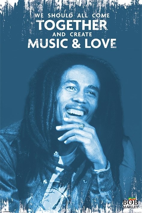 Posters Plakát, Obraz - Bob Marley - Music and Love, (61 x 91,5 cm)