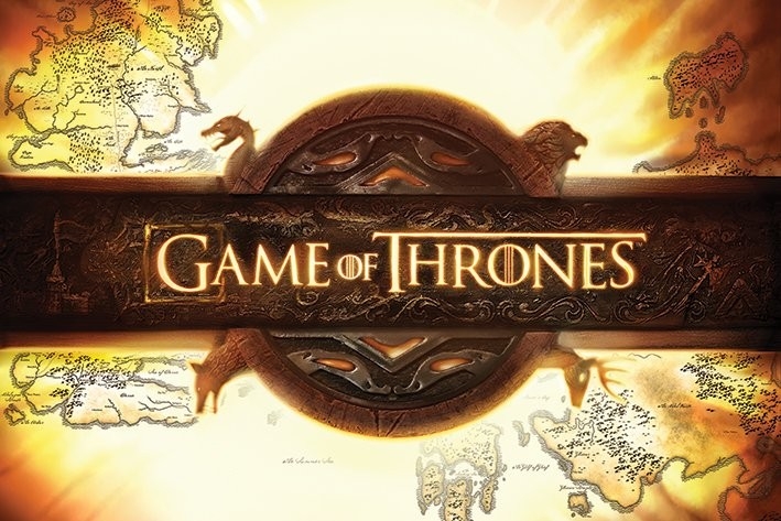 Posters Plakát, Obraz - Hra o Trůny - Game of Thrones - Logo, (91,5 x 61 cm)