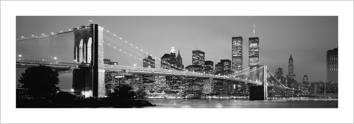 Posters Obraz, Reprodukce - New York - Skyline, (33 x 95 cm)