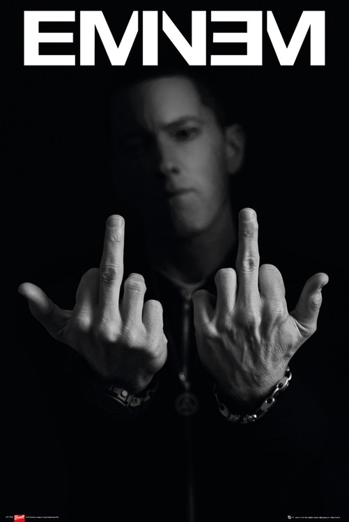 Posters Plakát, Obraz - Eminem - fingers, (61 x 91,5 cm)