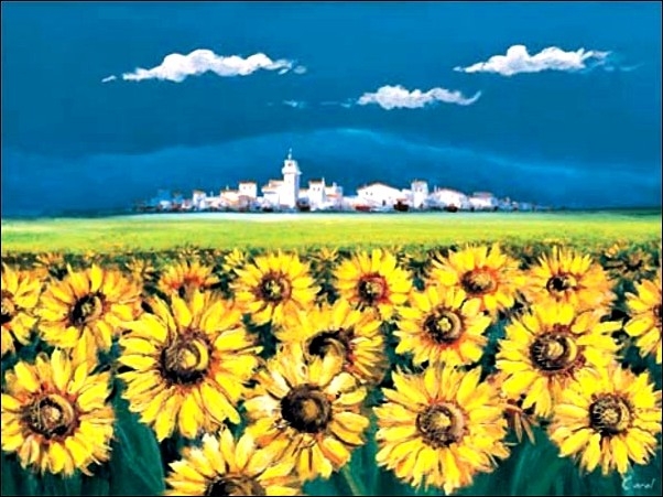 Posters Obraz, Reprodukce - Carol - paese dei girasoli, (80 x 60 cm)