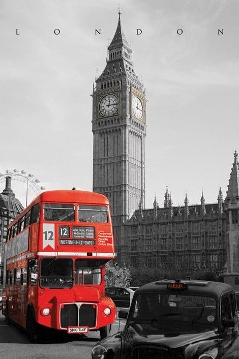 Posters Plakát, Obraz - Londýn - westminster, (61 x 91,5 cm)